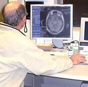 MRI scanner console